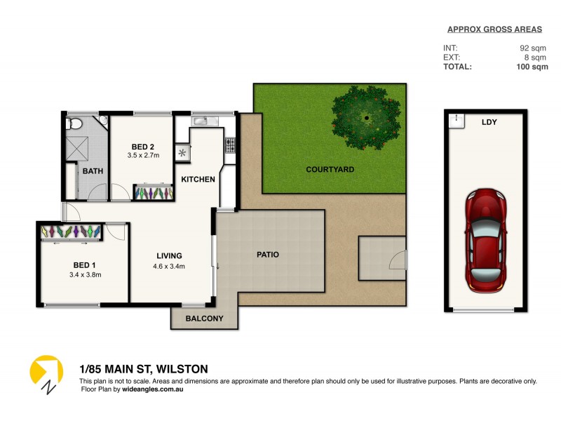 1/85 Main Avenue, Wilston QLD 4051 Floorplan