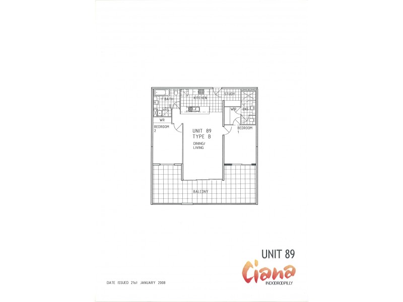 89/95 Clarence Road, Indooroopilly QLD 4068 Floorplan