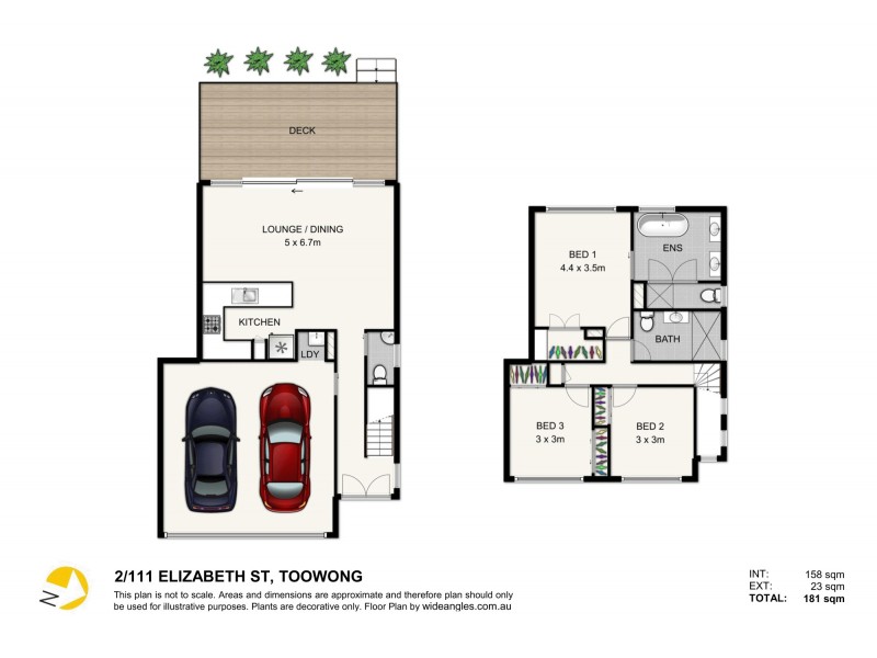 2/111 Elizabeth Street, Toowong QLD 4066 Floorplan