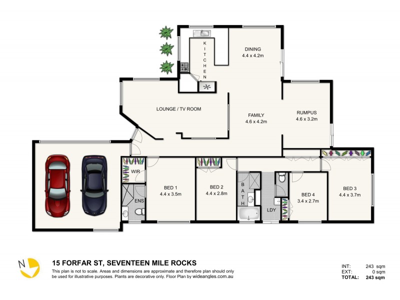 15 Forfar St, Seventeen Mile Rocks QLD 4073 Floorplan
