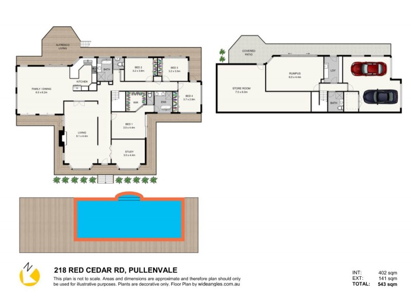 218 Red Cedar Rd, Pullenvale QLD 4069 Floorplan