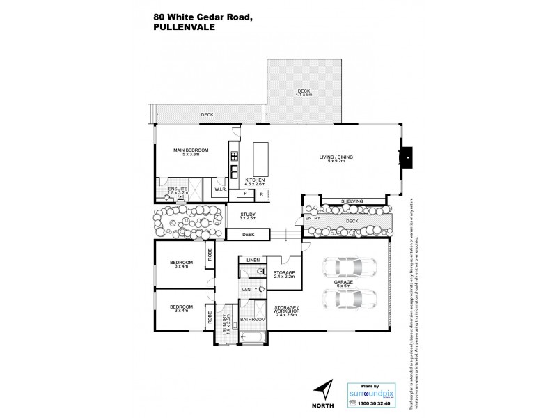 80 White Cedar Road, Pullenvale QLD 4069 Floorplan
