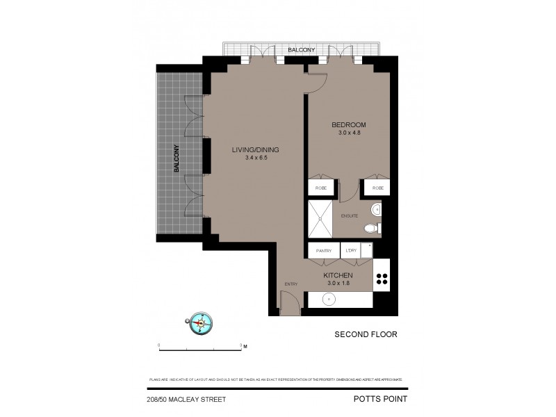 208/50 Macleay Street, Potts Point NSW 2011 Floorplan
