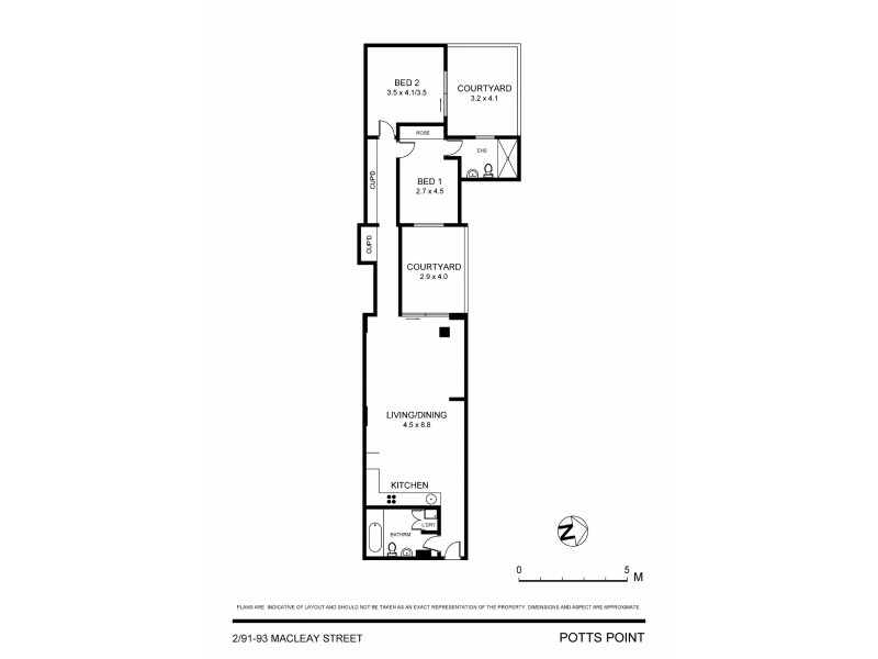 2/91-93 Macleay Street, Potts Point NSW 2011 Floorplan