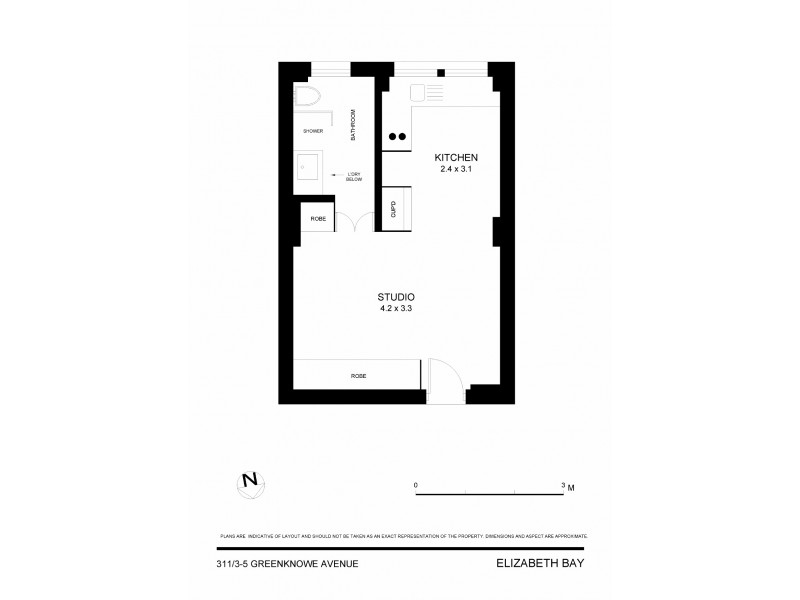311/3 Greenknowe Avenue, Elizabeth Bay NSW 2011 Floorplan