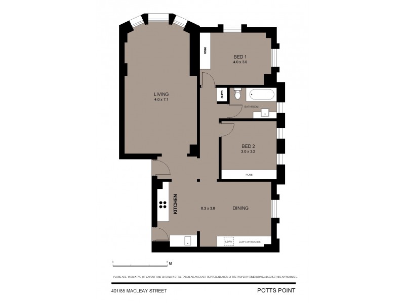 401/85 Macleay Street, Potts Point NSW 2011 Floorplan