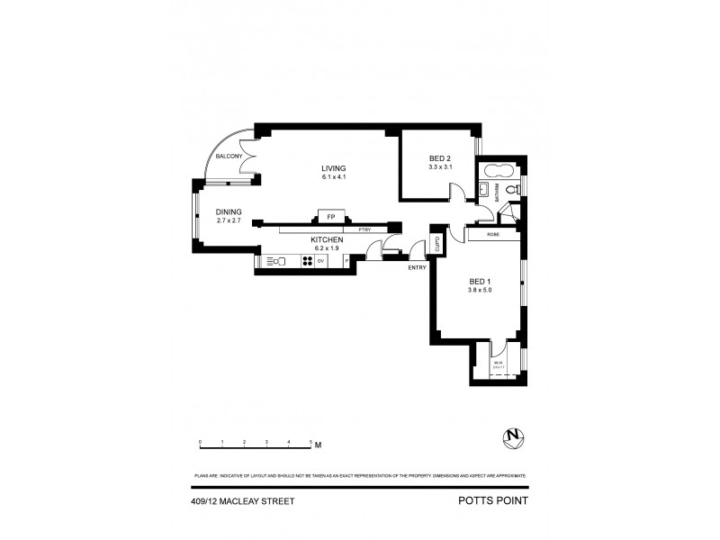 409/12 Macleay Street, Potts Point NSW 2011 Floorplan