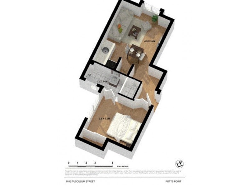 11/12 Tusculum Street, Potts Point NSW 2011 Floorplan
