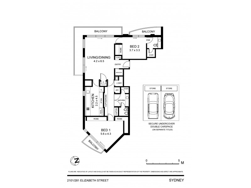 2101/281 Elizabeth Street, Sydney NSW 2000 Floorplan