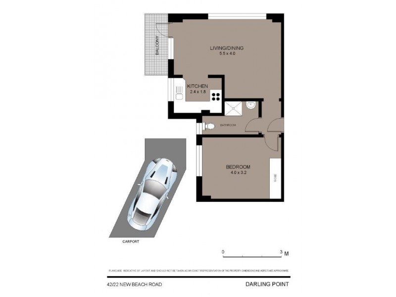 42/22 New Beach Road, Darling Point NSW 2027 Floorplan