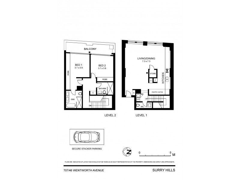 707/46 Wentworth Avenue, Surry Hills NSW 2010 Floorplan
