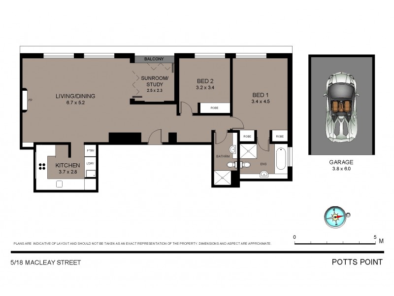 5/18 Macleay Street, Elizabeth Bay NSW 2011 Floorplan