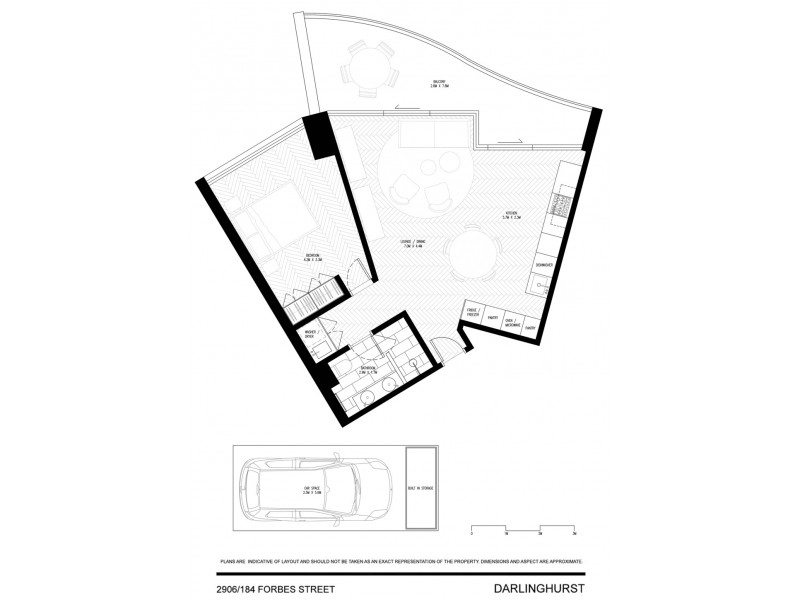 2906/184 Forbes Street, Darlinghurst NSW 2010 Floorplan