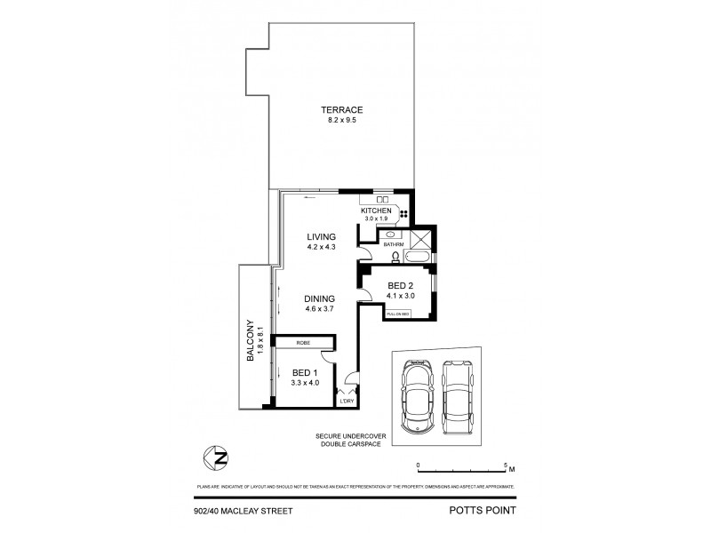 902/40 Macleay Street, Potts Point NSW 2011 Floorplan