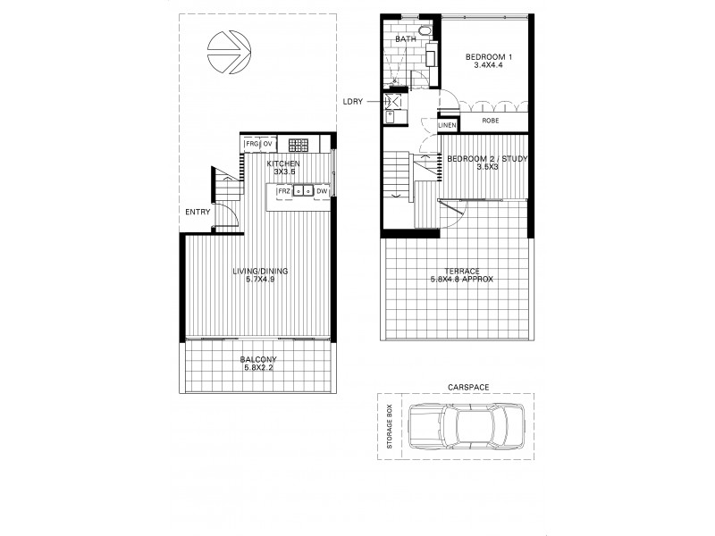 FT22/184 Forbes Street, Darlinghurst NSW 2010 Floorplan