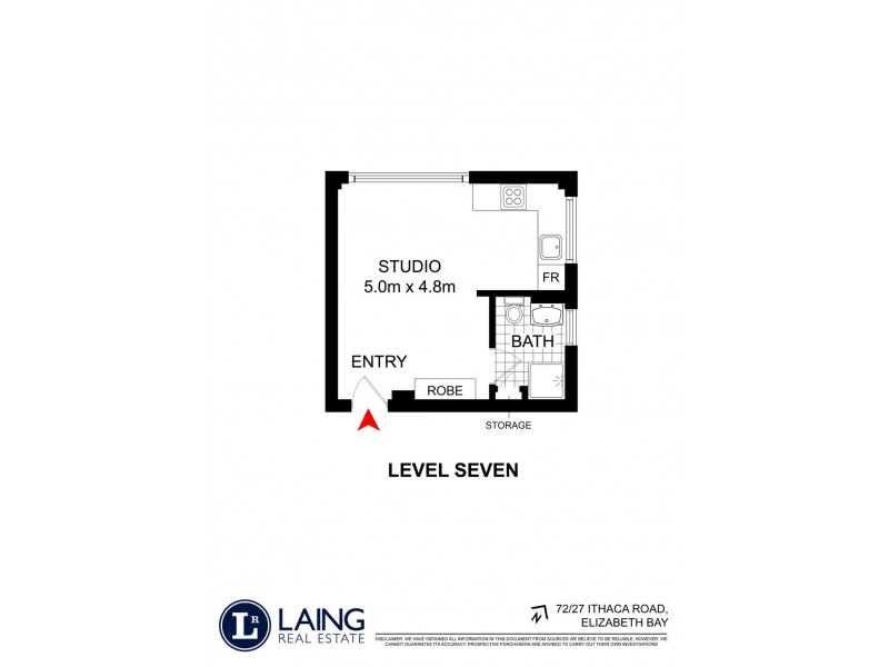 72/27 Ithaca Road, Elizabeth Bay NSW 2011 Floorplan