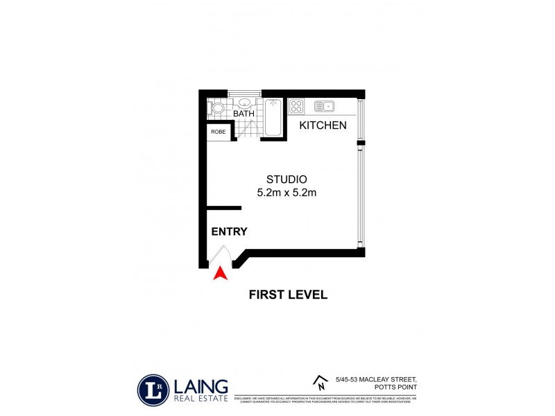 5/45 Macleay Street, Potts Point NSW 2011 Floorplan