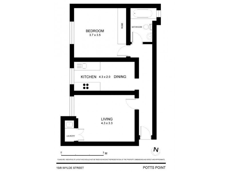 15/9 Wylde Street, Potts Point NSW 2011 Floorplan