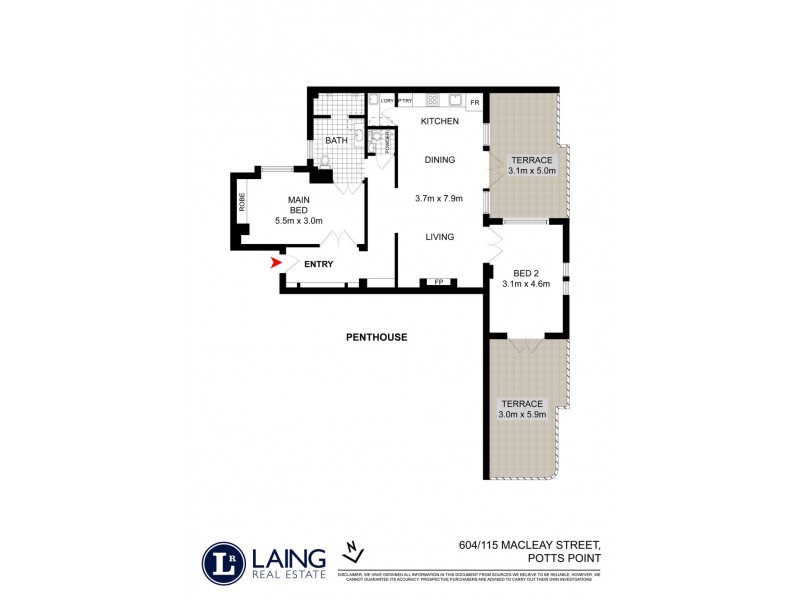 604/115 Macleay Street, Potts Point NSW 2011 Floorplan