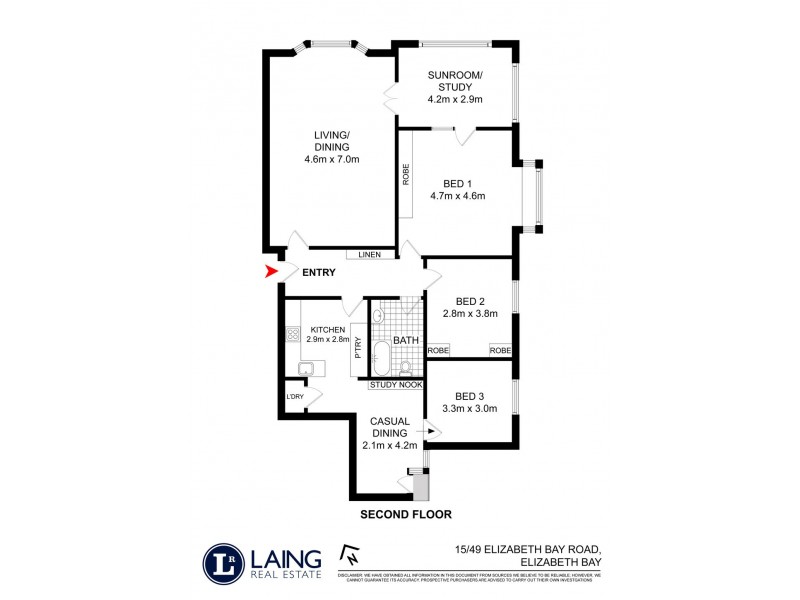 15/49 Elizabeth Bay Road, Elizabeth Bay NSW 2011 Floorplan
