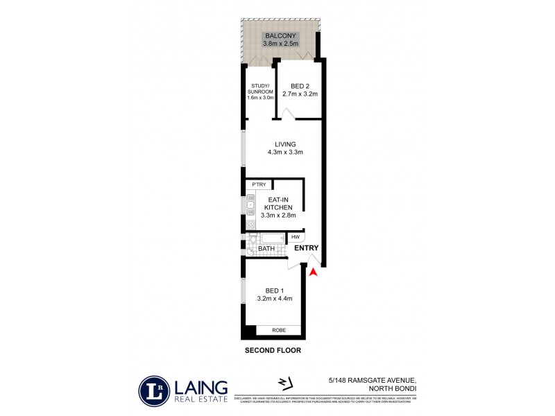 5/148 Ramsgate Avenue, North Bondi NSW 2026 Floorplan