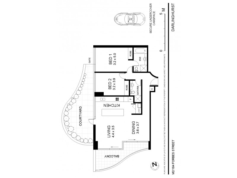 M2/184 Forbes Street, Darlinghurst NSW 2010 Floorplan