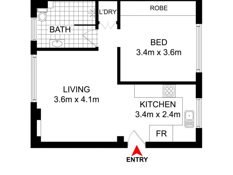 24/347 Liverpool Street, Darlinghurst NSW 2010 Floorplan