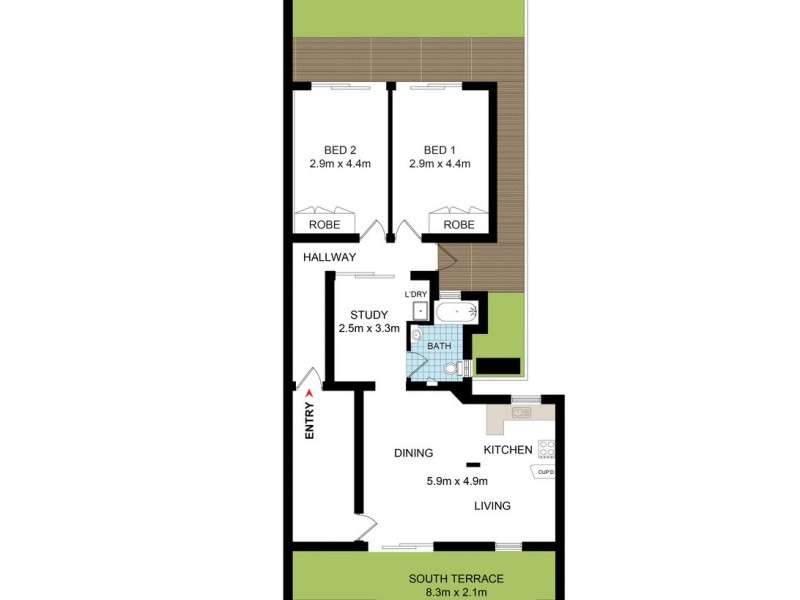 13/12A Springfield Avenue, Potts Point NSW 2011 Floorplan
