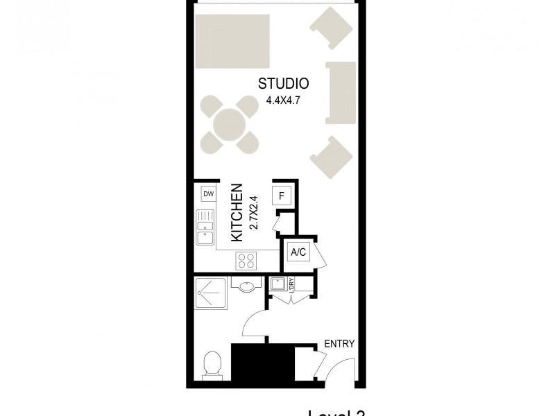 365/6c Cowper Wharf Road, Woolloomooloo NSW 2011 Floorplan