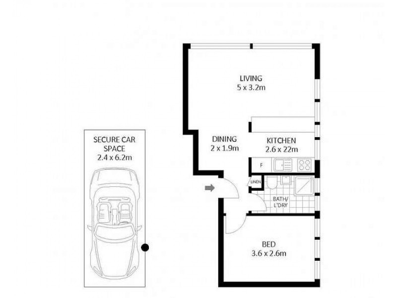 36a/100 Elizabeth Bay Road, Elizabeth Bay NSW 2011 Floorplan