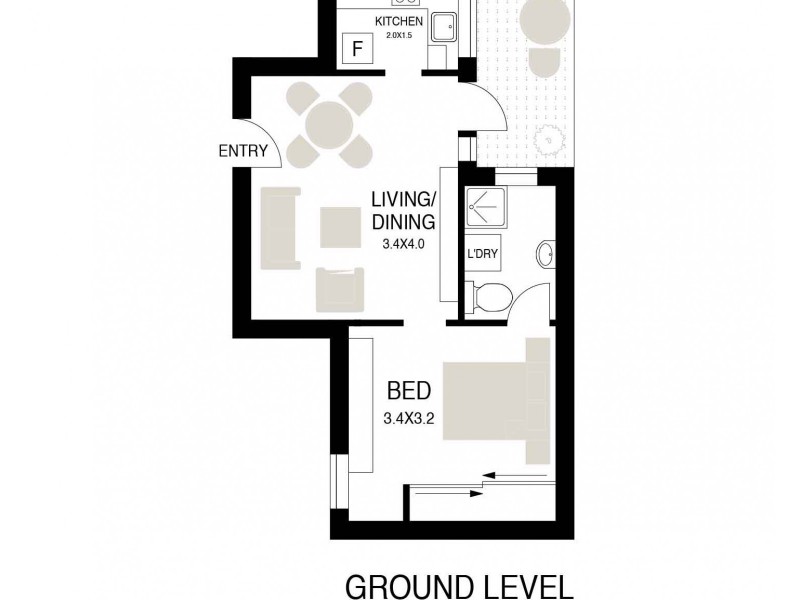 2/2 Tusculum Street, Potts Point NSW 2011 Floorplan