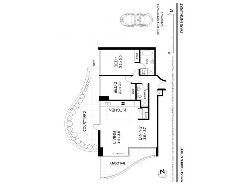 M2/184 Forbes Street, Darlinghurst NSW 2010 Floorplan