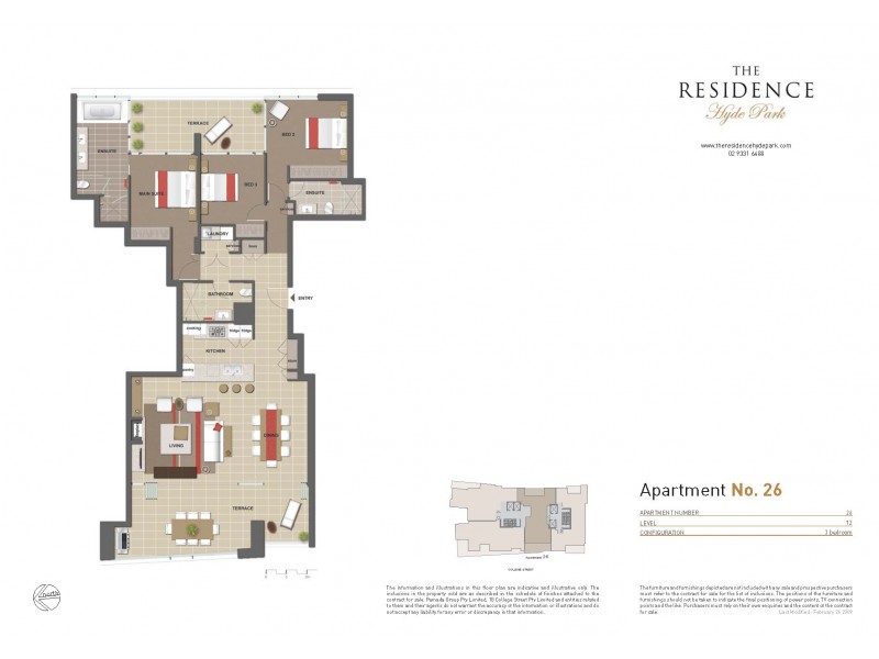 26/18 College Street, Darlinghurst NSW 2010 Floorplan
