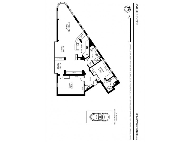 17/13 Onslow Avenue, Elizabeth Bay NSW 2011 Floorplan