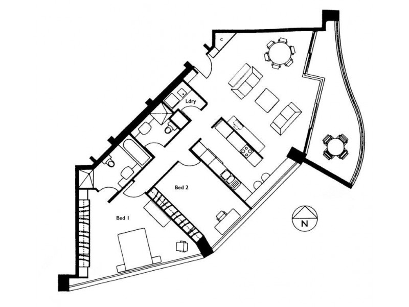 3505/184 Forbes Street, Darlinghurst NSW 2010 Floorplan