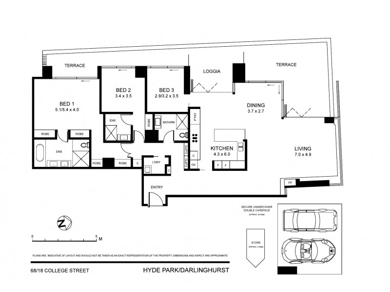 68/18 College Street, Darlinghurst NSW 2010 Floorplan