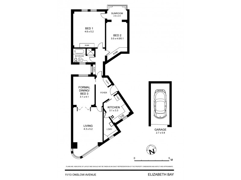 11/13 Onslow Avenue, Elizabeth Bay NSW 2011 Floorplan