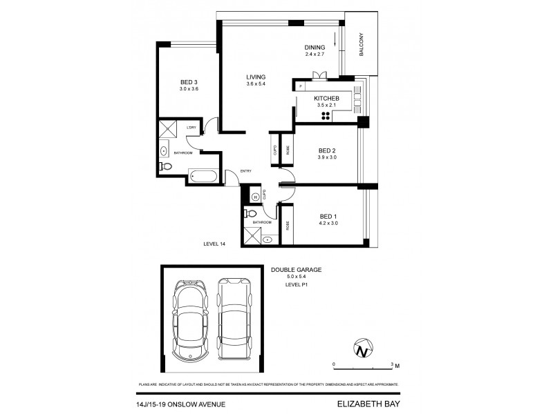 14J/15-19 Onslow Avenue, Elizabeth Bay NSW 2011 Floorplan