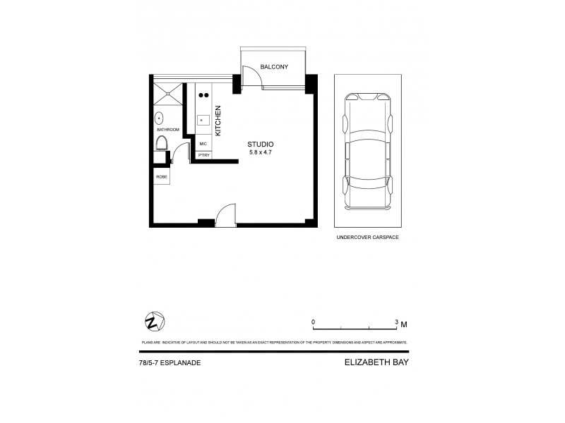 78/5-7 The Esplanade, Elizabeth Bay NSW 2011 Floorplan