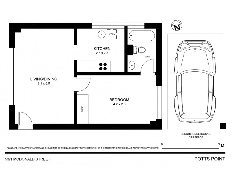 53/1 McDonald Street, Potts Point NSW 2011 Floorplan