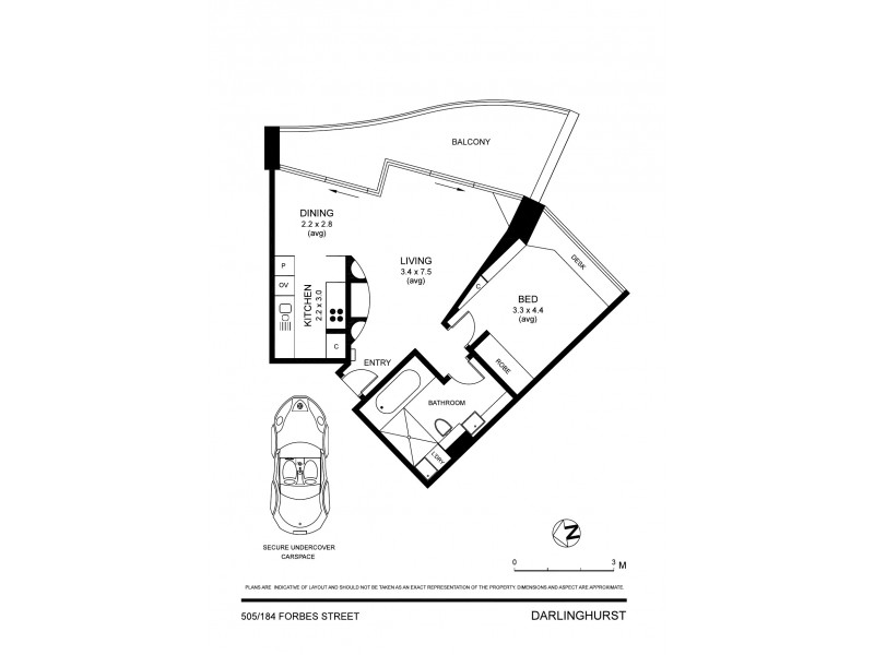505/184 Forbes Street, Darlinghurst NSW 2010 Floorplan