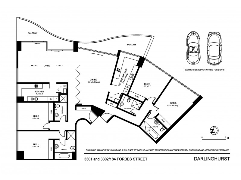3301-2/184 Forbes Street, Darlinghurst NSW 2010 Floorplan