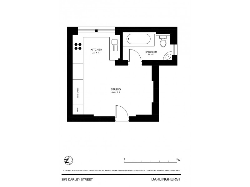 35/5 Darley Street, Darlinghurst NSW 2010 Floorplan