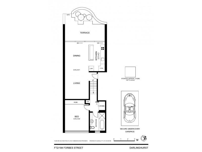 FT2/184 Forbes Street, Darlinghurst NSW 2010 Floorplan