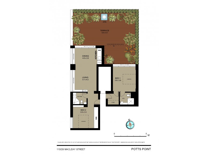 110-111/28 Macleay Street, Potts Point NSW 2011 Floorplan