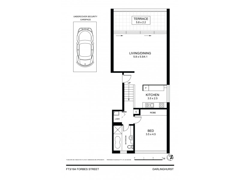 FT3/184 Forbes Street, Darlinghurst NSW 2010 Floorplan