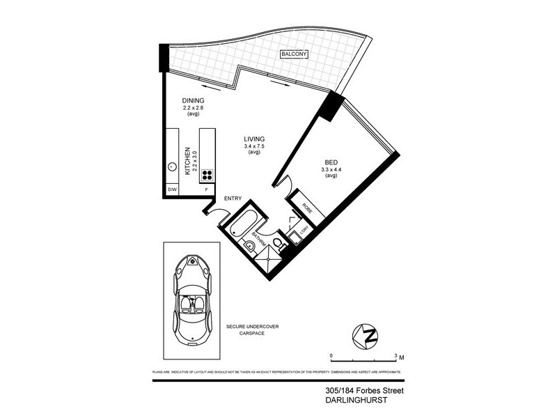 305/184 Forbes Street, Darlinghurst NSW 2010 Floorplan