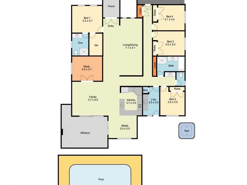 48 Ballara Drive, Wodonga VIC 3690 Floorplan