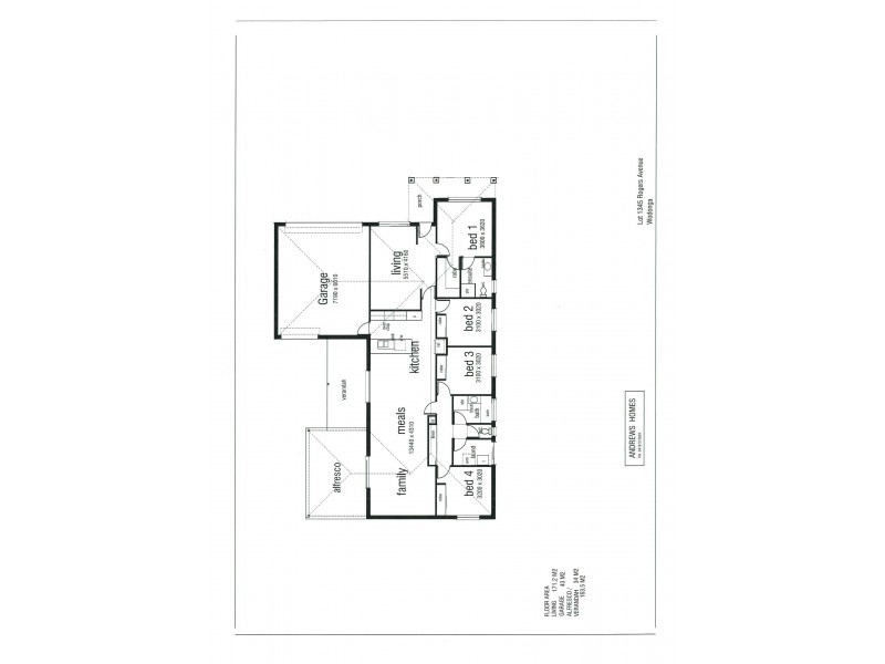 38 (Lot 1345) Rogers Avenue, Wodonga VIC 3690 Floorplan