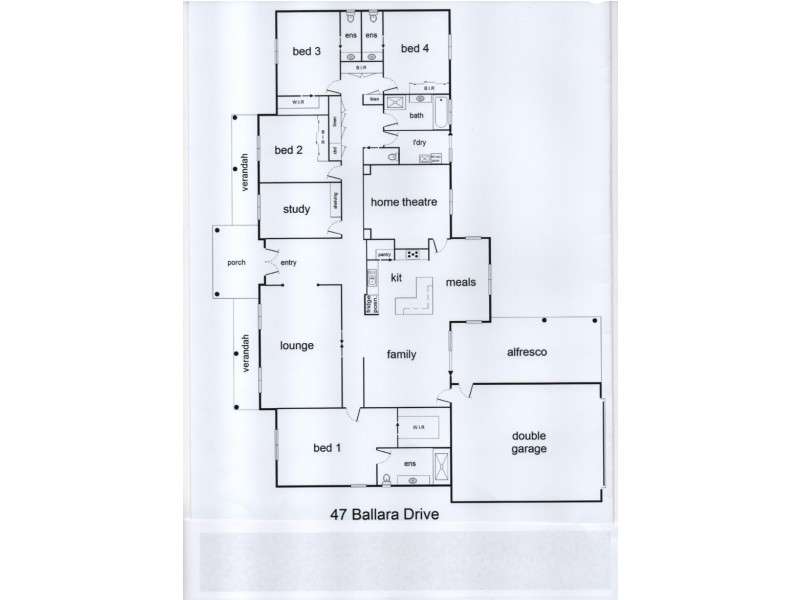47 Ballara Drive, Wodonga VIC 3690 Floorplan